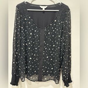 LC Lauren Conrad Women’s Long Sleeve Blouse with Lining Size XXL